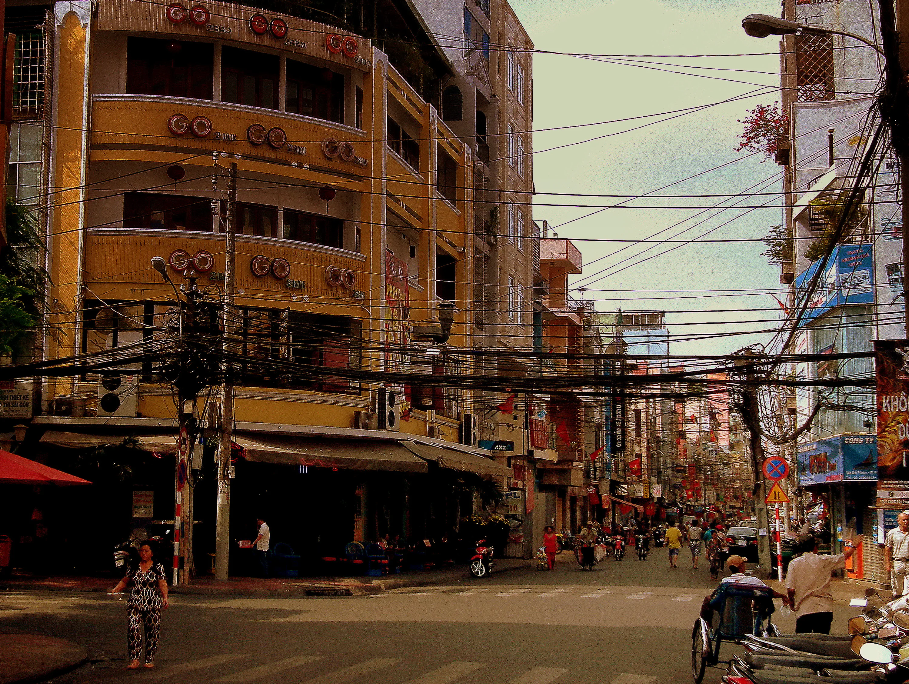 Bustling Ho Chi Minh Street